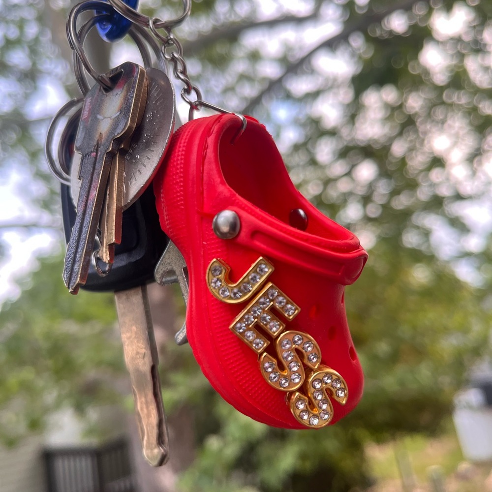 Mini custom croc keychains